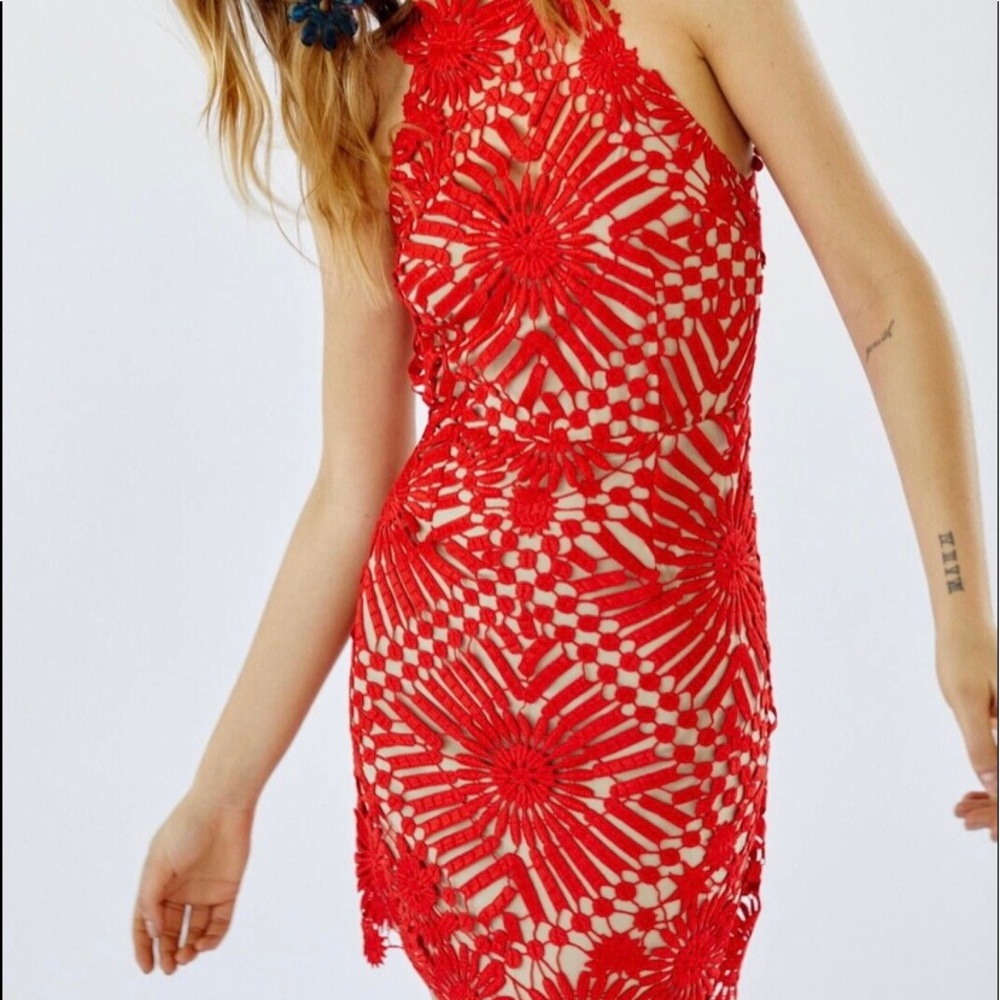 Red Presley Mini By Free People Small Formal Dress